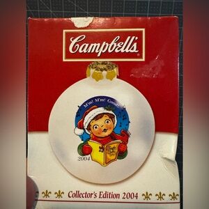 2004 Campbells Soup Kids Collectors Edition - Christmas Ornament Decoration Ball